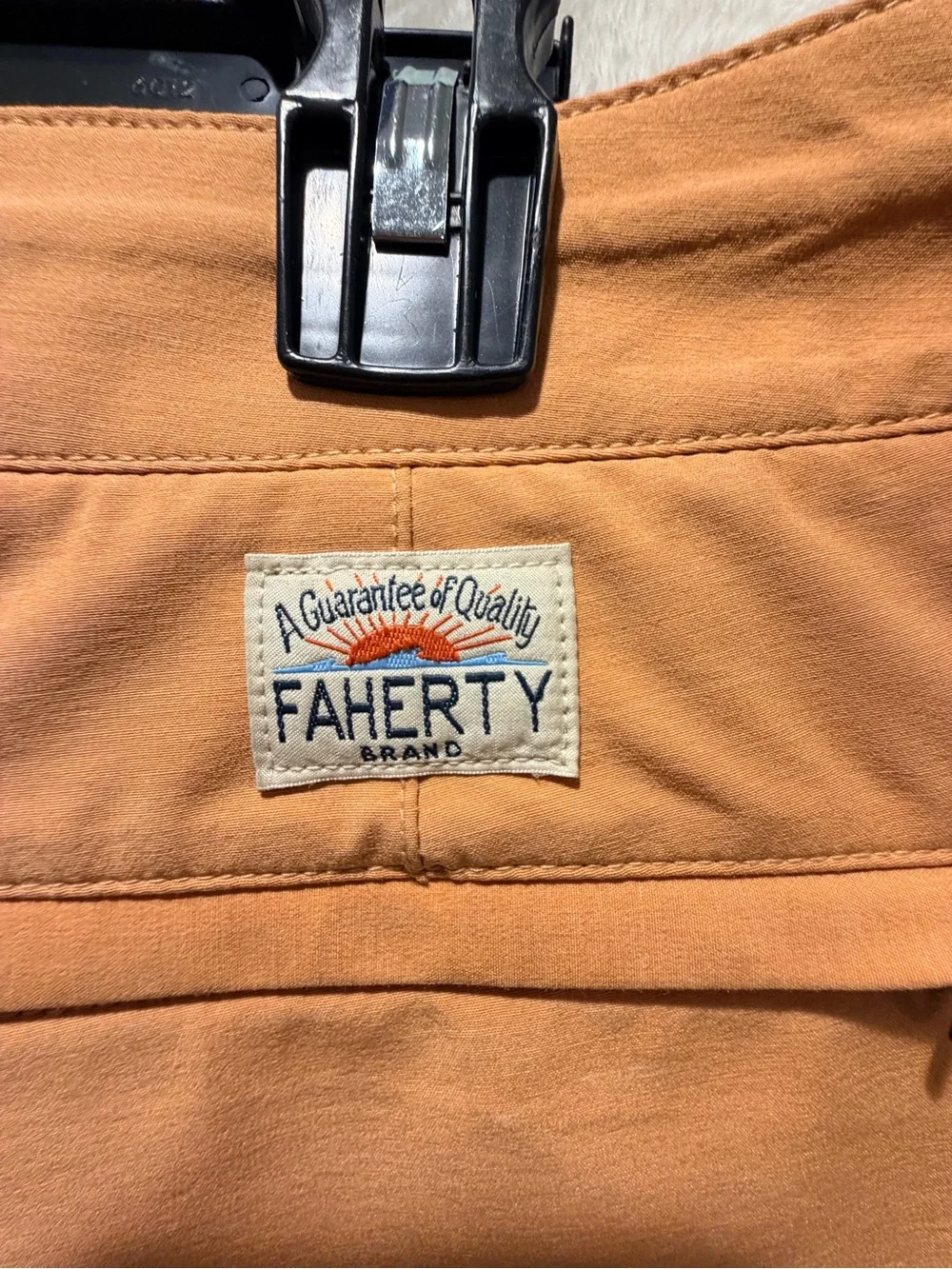 Faherty All Day Shorts Peach Stretch Performance Casual Travel Men 34 CMB3009